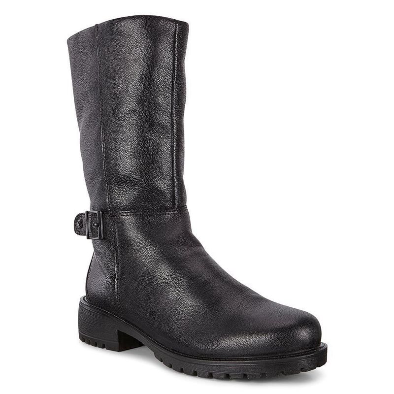 Botas Caña Alta Ecco Elaine Para Niños,Negras,201759-WTK